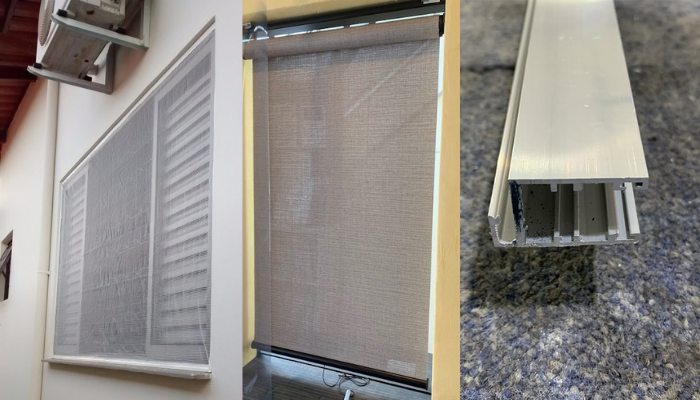 Tela mosquiteiro com moldura para janela de alumínio