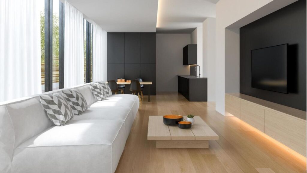 Decoração de sala de estar moderna e elegante!