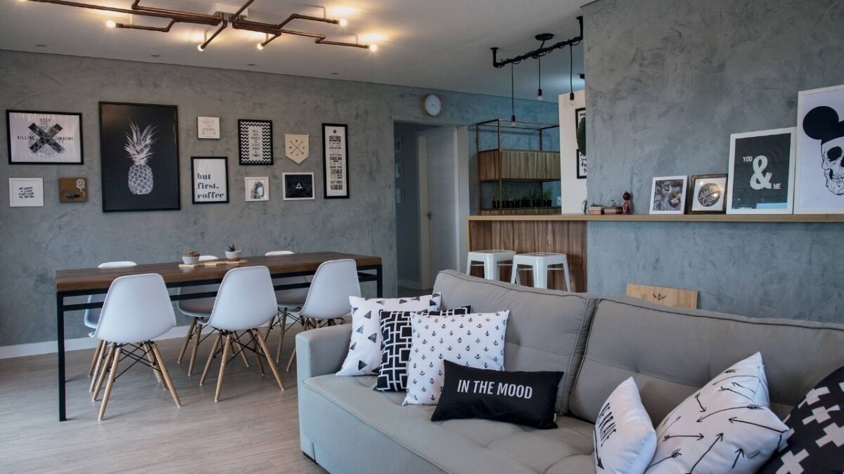 Decoração sala industrial