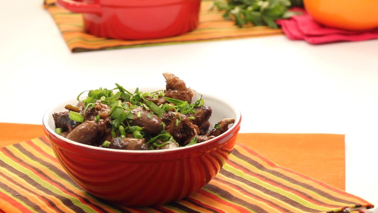 Coração de Galinha na Panela de pressão