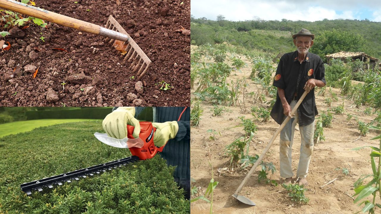 Ferramentas mais usadas na roça