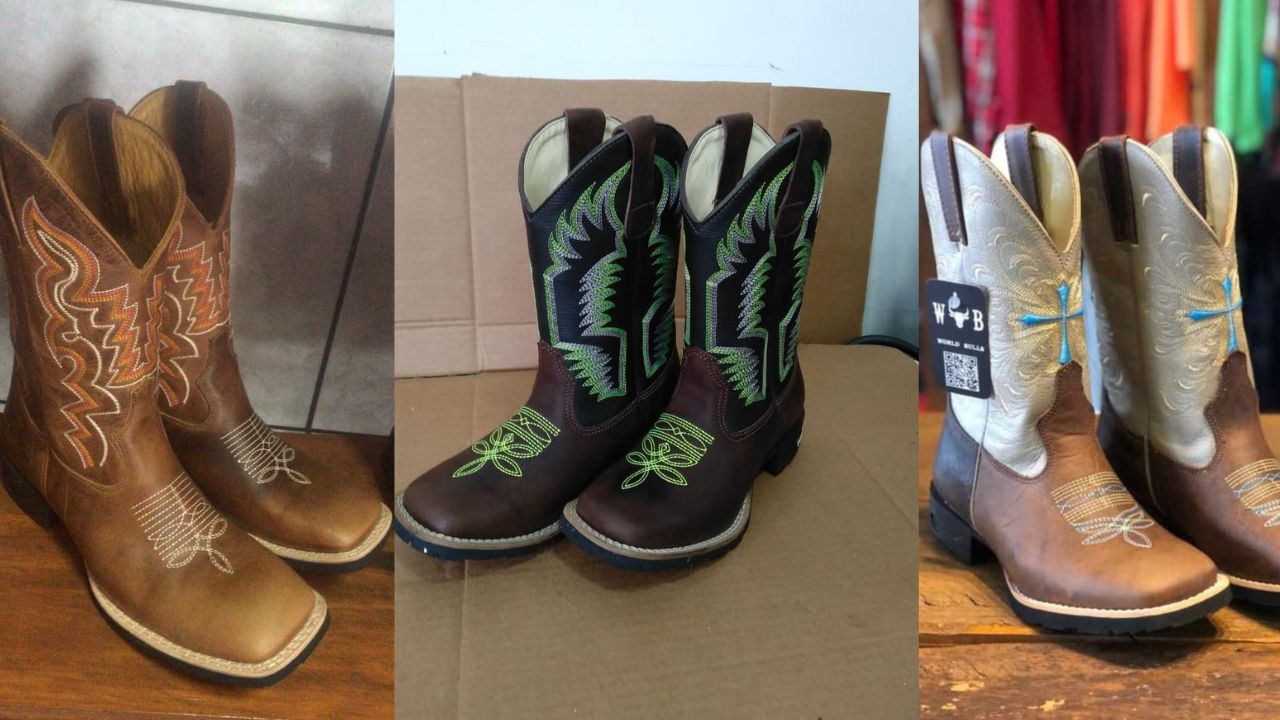 Bota de rodeio feminina