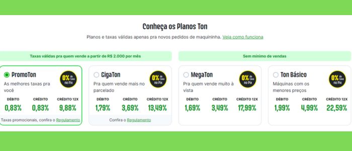 PLANOS MAQUININHA TON